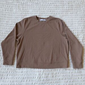 Mango MNG Men’s Beige Tan Long Sleeve Tee Shirt Small